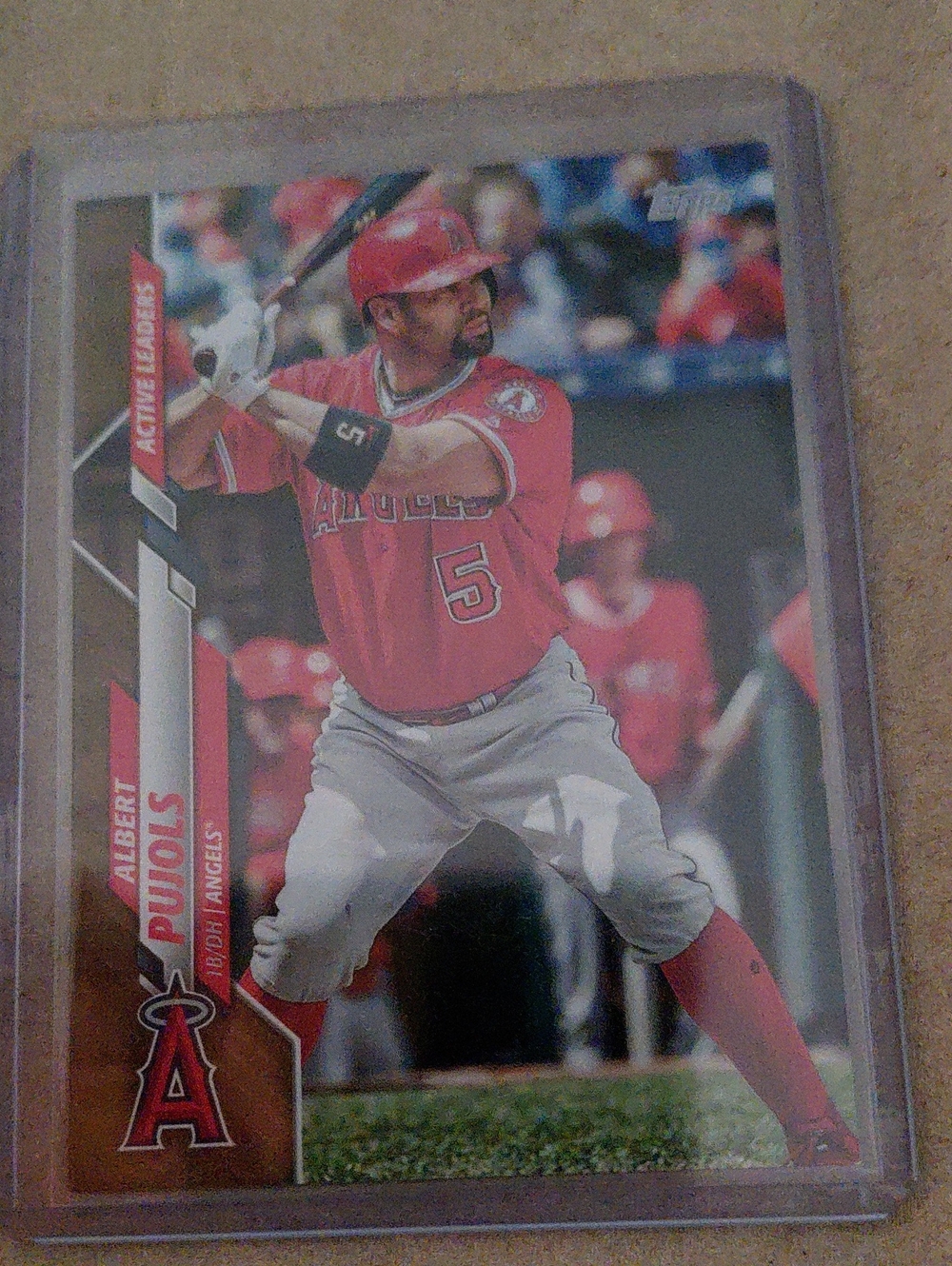 Baseball Trading Card Protective Sleeve - Red
